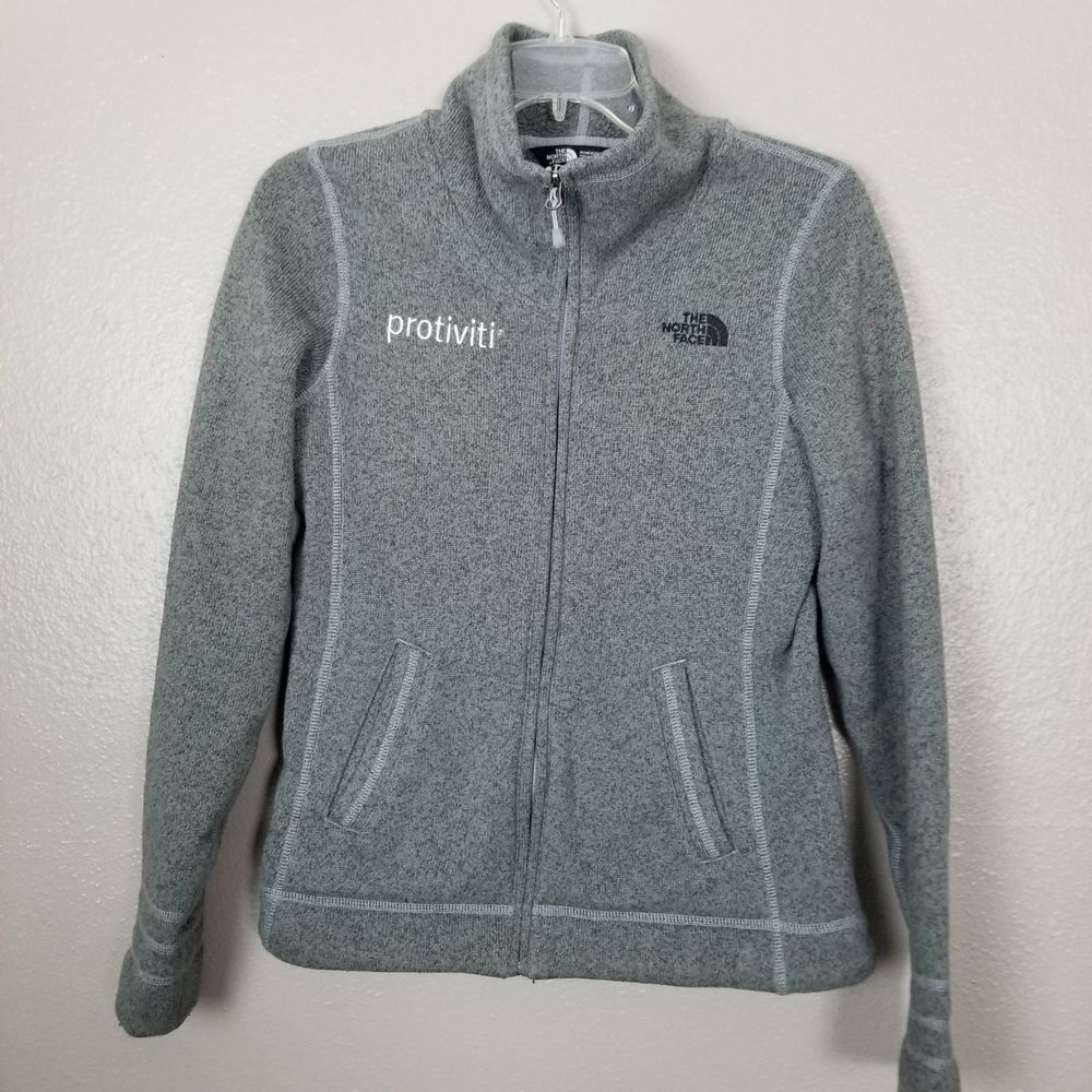 The North Face Gray Full Zip Fleece Jacket S